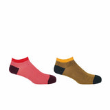 Lux Taylor Men's Trainer Socks Bundle - Red & Yellow